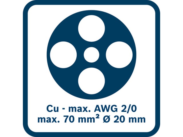 Škarje Bosch za kable, VDE 200mm, 1600A02NF4
